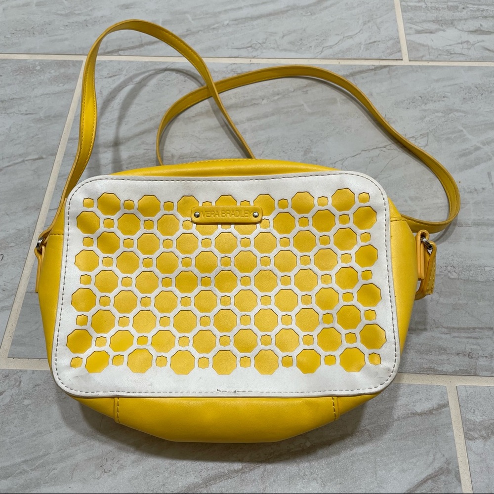Vera Bradley Hexagon Yellow Crossbody Purse
